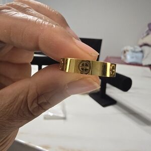 18k Double Plated Love Ring